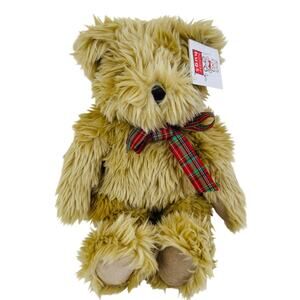 5 for $25/ Unipak Brown Teddy Bear Red‎ Bow W/ Tag Stuffed Animal 1549L 18”